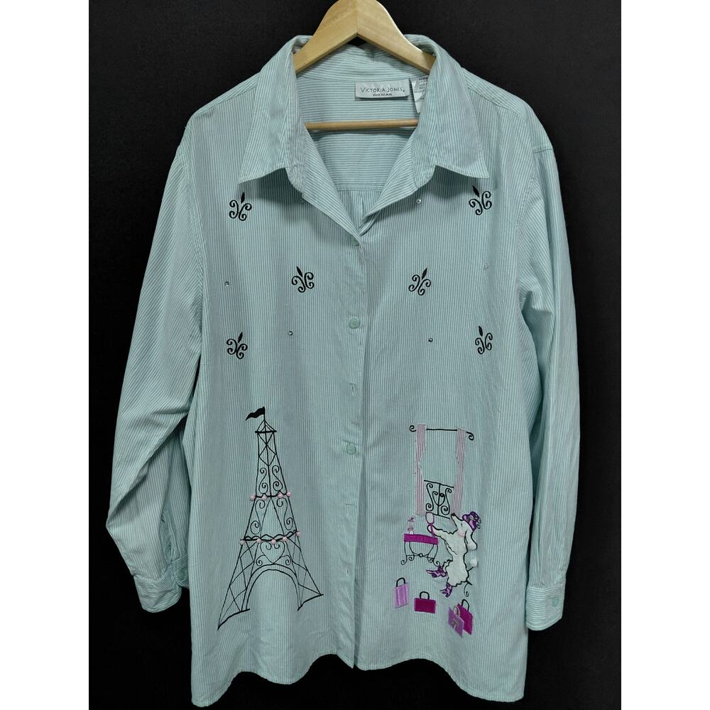Victoria Jones® WOMAN neck label Victoria Jones 100% Cotton Size 3X
